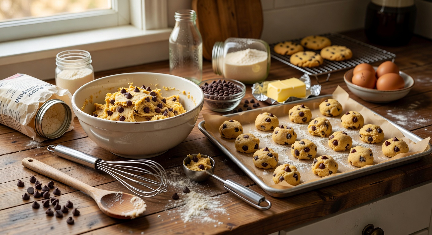 Well-organized baking station